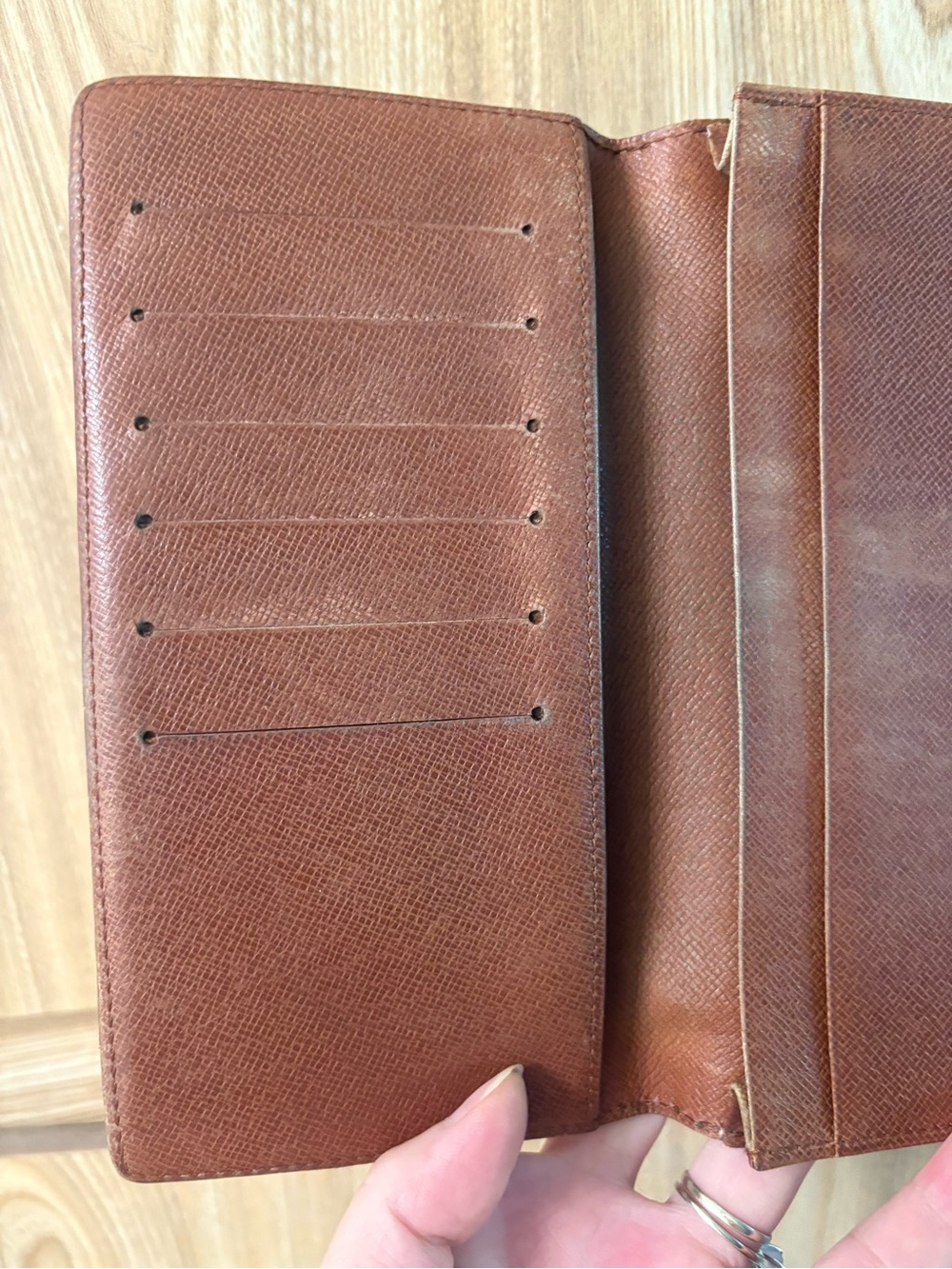 Authentic Louis Vuitton monogram checkbook wallet - Picture 4 of 13